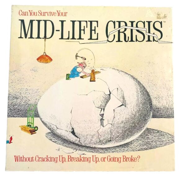 Vintage 1982 Mid-Life Crisis Board Game Strategy Party New Sealed by Game Works - Picture 2 of 4